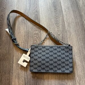 Michael Kors Gray Belt Bag with Monogram Design